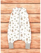 MimiNu Sac de dormit de iarna 87 cm din bumbac 2.5 Tog Ducklings Beige