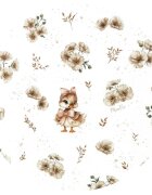 MimiNu Sac de dormit de iarna 87 cm din bumbac 2.5 Tog Ducklings Beige