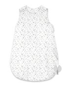 MimiNu Sac de dormit Mini Gray Stars de iarna din bumbac cu fermoar lateral capse pe umar 74 cm 0-6 luni 2.5 tog