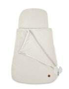 MimiNu Sac de dormit Soft Beige multifunctional pentru patut landou sau cosulet din bumbac interlock