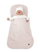MimiNu Sac de dormit Soft Powder Pink multifunctional pentru patut landou sau cosulet din bumbac interlock