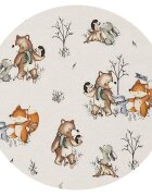 MimiNu Sac de dormit Time for fun de iarna din bumbac cu fermoar 70 cm 0-6 luni 2.5 tog