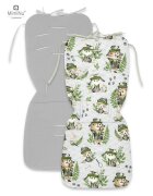 MimiNu Salteluta pentru carucior reversibila 78 x 34 cm Minky Detective Natural