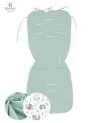 MimiNu Salteluta pentru carucior reversibila cu doua fete 78 x 34 cm Lulu NaturalCold Mint