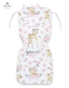 MimiNu Salteluta pentru carucior reversibila cu doua fete 78 x 34 cm Sweet Deer PinkPink