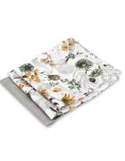 MimiNu Set 3 museline Botanica Grey multifunctionale din bumbac 30x30 cm