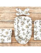 MimiNu Set 4 in 1 cosulet pentru bebelusi Baby Cocoon 75x55 cm Savanna