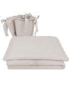MimiNu Set lenjerie patut 5 piese 120x60 cm Royal Beige