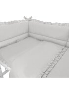 MimiNu Set lenjerie patut 5 piese 120x60 cm Royal Grey