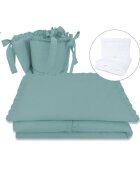 MimiNu Set lenjerie patut 5 piese 120x60 cm Royal Nepal Green