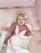 MimiNu Set lenjerie patut 5 piese 120x60 cm Royal Powder Pink