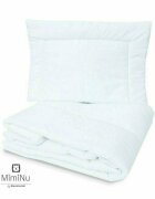 MimiNu Set lenjerie patut 6 piese cu volanase pilota si perna din bumbac 120x60 cm Pink Ballerina