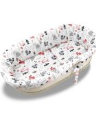 MimiNu Set pentru landou sau cosulet din bumbac Design Fox