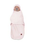 MimiNu Sistem de infasare si caciulita din bumbac Soft Powdery Pink
