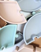 Minikoioi Farfurie puzzle 100 premium silicone bubble beigepowder grey