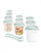 MINILAND Set 10 recipiente ermetice gradate si 2 lingurite Mint 200 ml