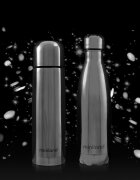 MINILAND Set 2 termosuri lichide MybabyMe 500 ml Silver