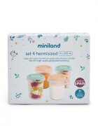MINILAND Set 4 recipiente ermetice pentru stocare hrana Dreamland 250 ml