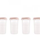 MINILAND Set 4 recipiente gradate Terra Blush 330 ml