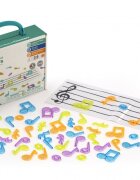 MINILAND Set portativ si 96 note muzicale translucide
