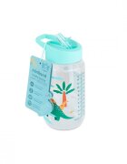 MINILAND Sticla de tranzitie cu pai Kiddie Dinosaur 450 ml