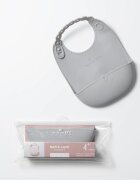 Miniware Baveta bebelusi Roll Lock Grey