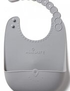 Miniware Baveta bebelusi Roll Lock Grey