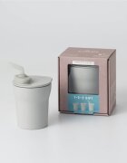 Miniware Pahar cu capac si pai antrenament bebelusi 1-2-3 Sip Grey