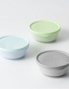 Miniware Set 3 boluri cu capac hrana bebelusi AquaGreyKeylime