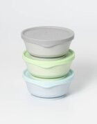 Miniware Set 3 boluri cu capac hrana bebelusi AquaGreyKeylime