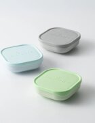 Miniware Set 3 boluri pentru hrana bebelusi Snack Bowl AquaGreyKeylime