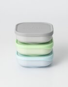 Miniware Set 3 boluri pentru hrana bebelusi Snack Bowl AquaGreyKeylime