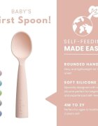 Miniware Set de lingurite bebelusi GreyCotton candy