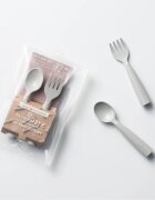 Miniware Set de tacamuri bebelusi My First Cutlery Dove Grey