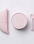 Miniware Set diversificare hrana bebelusi First Bites Deluxe 4 piese Cotton candy