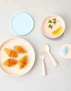 Miniware Set diversificare hrana bebelusi Little Foodie 6 piese Vanilla Aqua