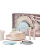 Miniware Set diversificare hrana bebelusi Little Foodie 6 piese Vanilla Aqua