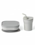 Miniware Set diversificare hrana bebelusi SipSnack 3 piese Grey