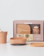 Miniware Set diversificare hrana bebelusi SipSnack 3 piese Toffee