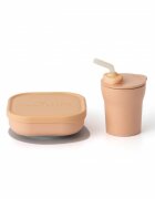 Miniware Set diversificare hrana bebelusi SipSnack 3 piese Toffee