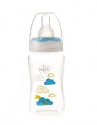 Minut Baby Biberon 125 ml si tetina silicon 0+ bleu
