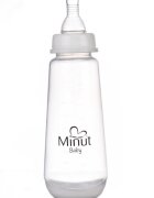 Minut Baby Biberon cu tetina silicon 3+ 250 ml