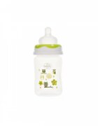 Minut Baby Biberon gat larg cu tetina silicon 150 ml verde