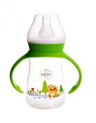 Minut Baby Biberon Ursul pacalit de vulpe cu manere 125 ml 0+