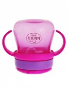 Minut Baby Cana anticurgere cu pai mobil 250 ml roz