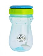 Minut Baby Cana anticurgere cu pai mobil 360 ml blue