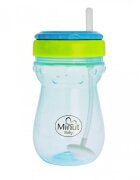 Minut Baby Cana anticurgere cu pai mobil 360 ml blue
