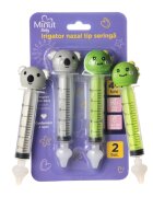 Minut Baby Set 2 bucati irigator nazal tip seringa cu figurine