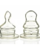Minut Baby Set 2 tetine ortodontice silicon 0+