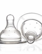 Minut Baby Set 2 tetine silicon gat larg 0+